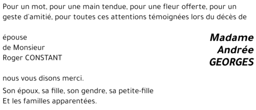 Andrée GEORGES