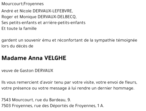 Anna VELGHE