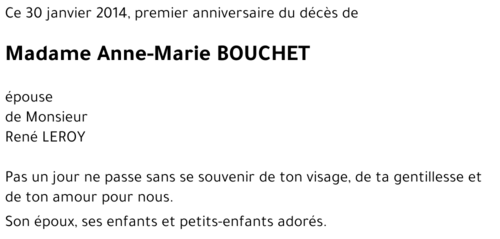 Anne-Marie BOUCHET