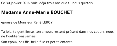 Anne-Marie BOUCHET