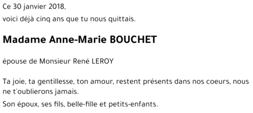 Anne-Marie BOUCHET