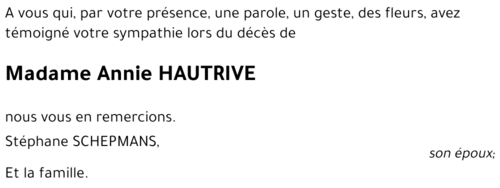 Annie HAUTRIVE