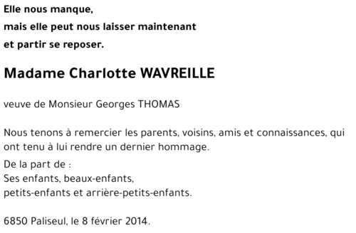 Charlotte WAVREILLE