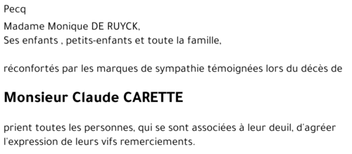 Claude CARETTE