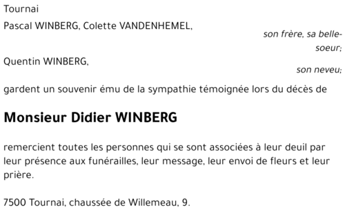 Didier WINBERG