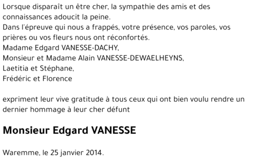 Edgard VANESSE