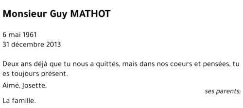Guy MATHOT