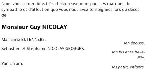 Guy NICOLAY