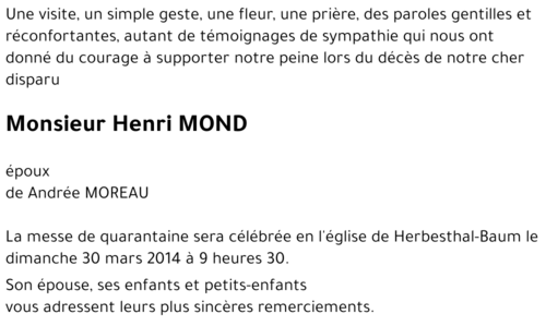 Henri MOND