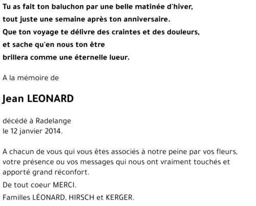 Jean LEONARD