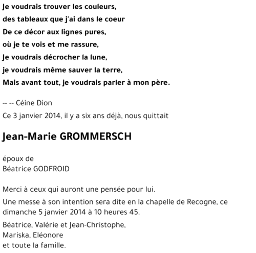 Jean-Marie GROMMERSCH