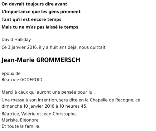 Jean-Marie GROMMERSCH