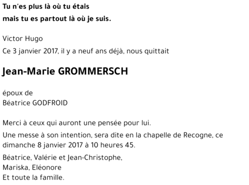 Jean-Marie GROMMERSCH