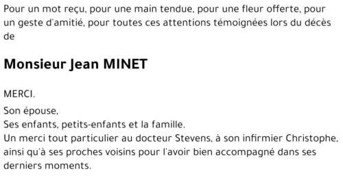 Jean MINET