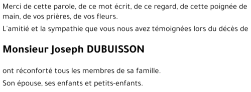 Joseph DUBUISSON