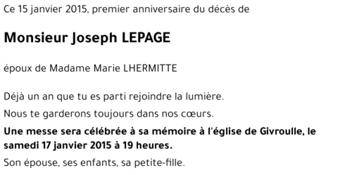 Joseph LEPAGE