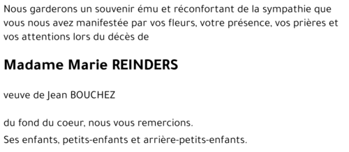 Marie REINDERS