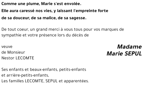 Marie SEPUL