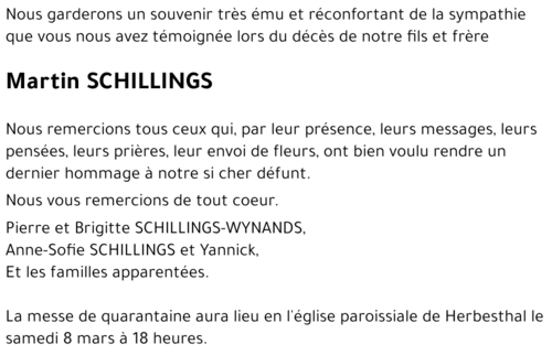 Martin SCHILLINGS