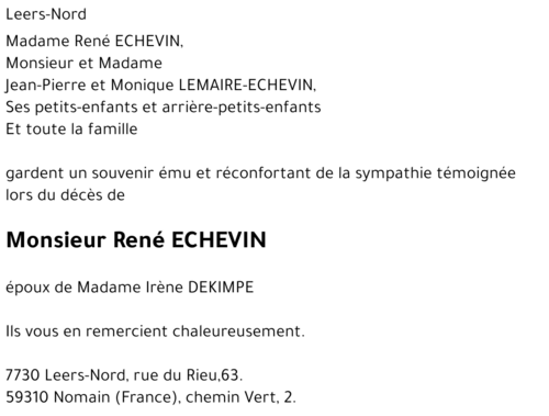 René ECHEVIN