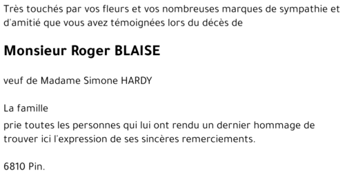 Roger BLAISE