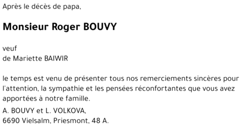Roger BOUVY