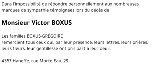 Victor BOXUS