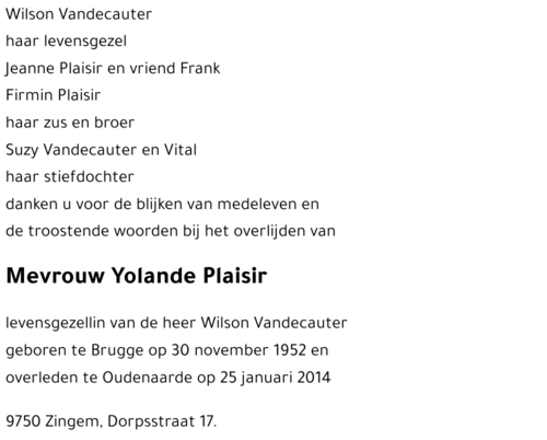 Yolande Plaisir
