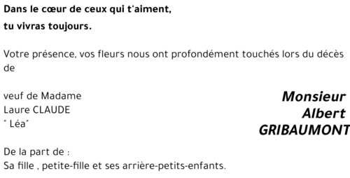 Albert GRIBAUMONT