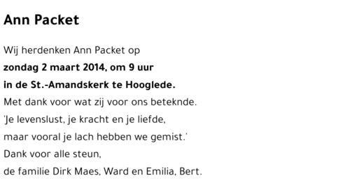 Ann Packet