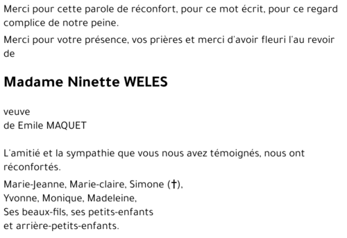 Anne-Marie WELES