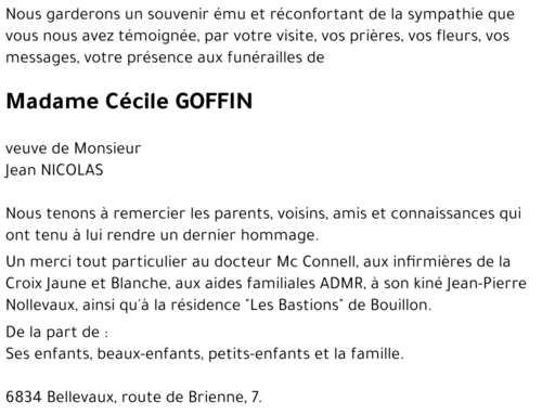 Cécile GOFFIN