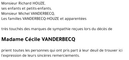 Cécile VANDERBECQ
