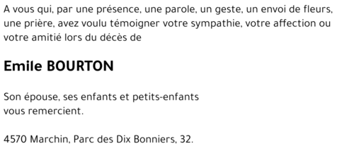Emile BOURTON