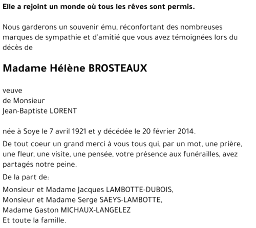 Hélène BROSTEAUX