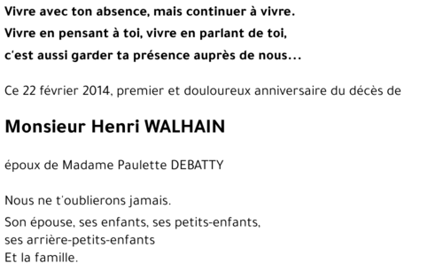 Henri WALHAIN