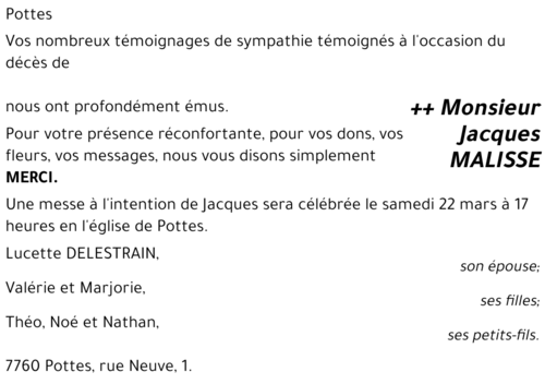 Jacques MALISSE