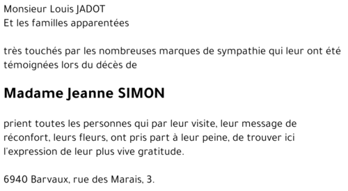 Jeanne SIMON