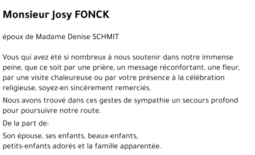 Josy FONCK