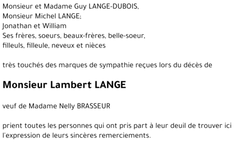 Lambert LANGE