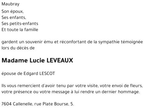 Lucie LEVEAUX