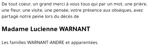 Lucienne WARNANT
