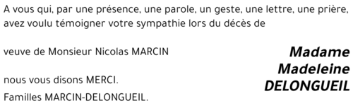 Madeleine DELONGUEIL