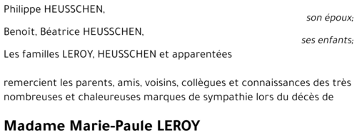Marie-Paule LEROY