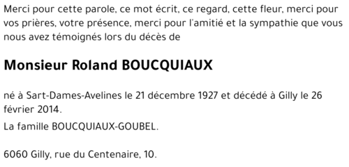 Roland BOUCQUIAUX