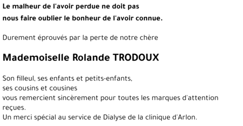 Rolande TRODOUX