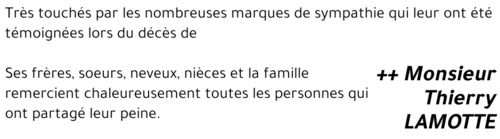 Thierry LAMOTTE