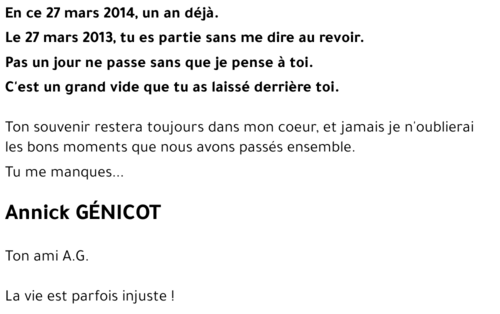 Annick GENICOT
