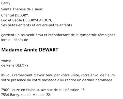 Annie DEWART