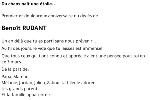 Benoit RUDANT